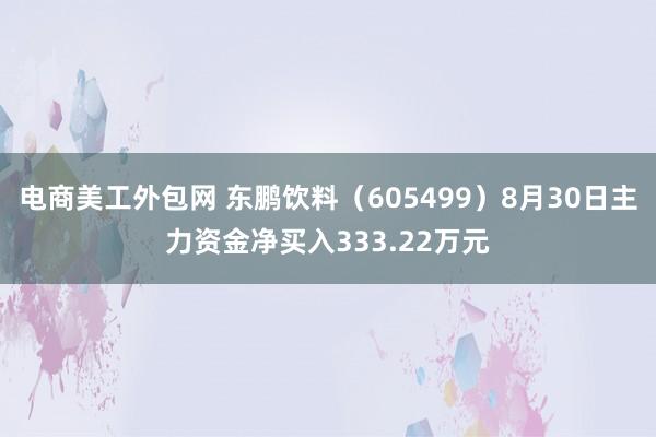 电商美工外包网 东鹏饮料（605499）8月30日主力资金净买入333.22万元